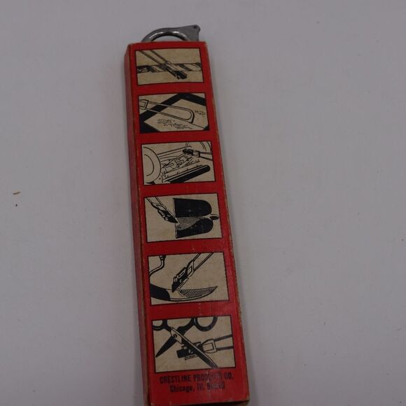Crest Combination Tool Glass Cutter Knife & Scissor Sharpener Vintage Tool - Picture 7 of 12